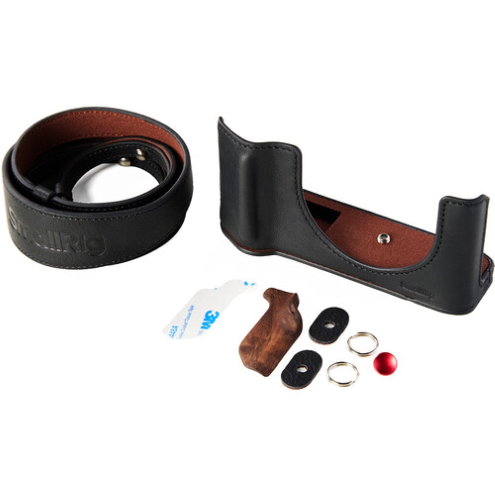SmallRig Leather Half Case Kit for FUJIFILM GFX100RF | Black