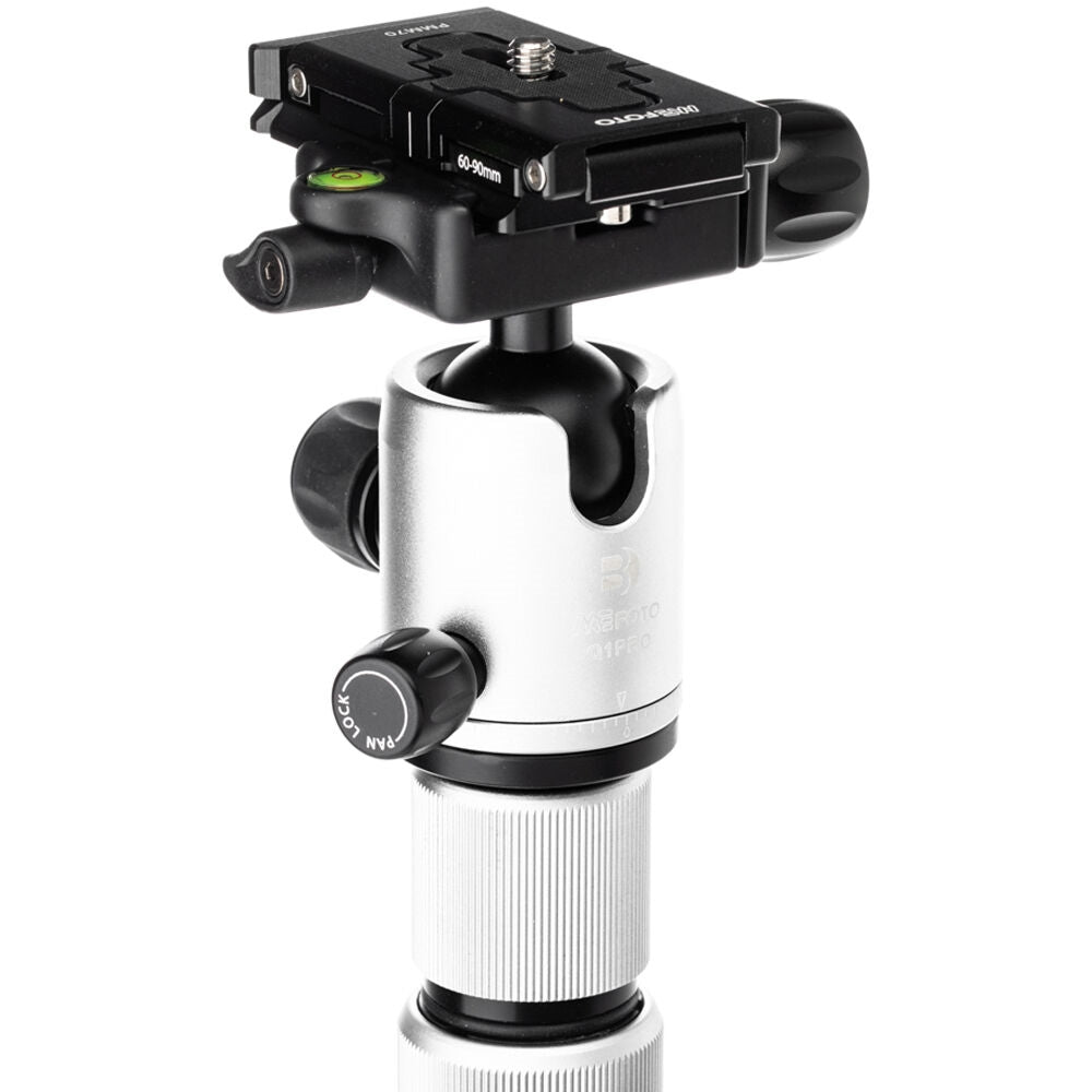 Benro MeFOTO RoadTrip Pro Aluminum Series 1 Travel Tripod with Ball Head and Monopod | Silver