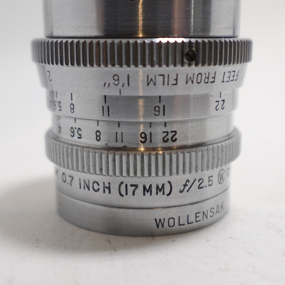 Used Wollensak 17mm F/2.5 Cine Raptar | U9