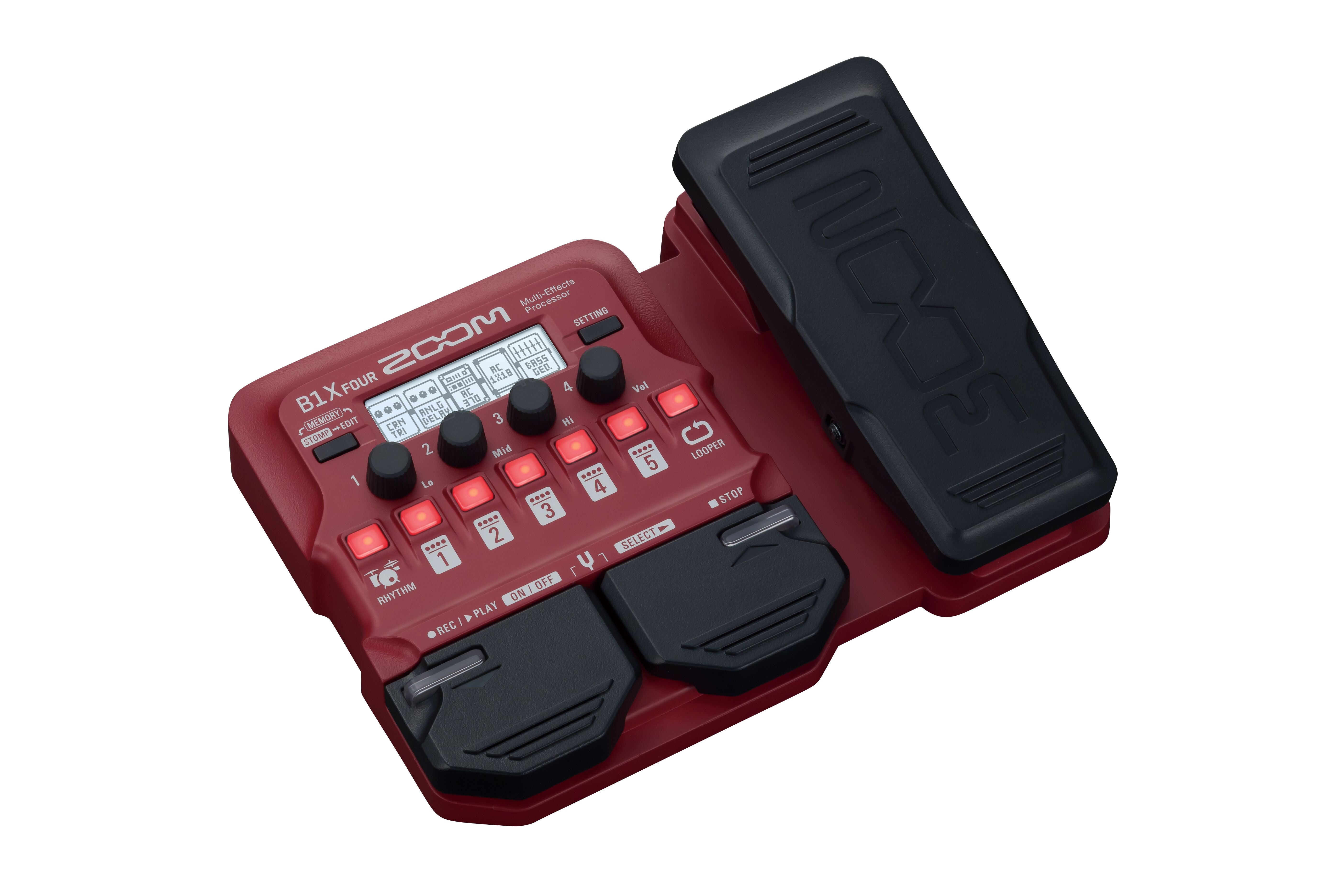 Zoom B1X FOUR Guitar Multi-Effects Processor with Expression Pedal