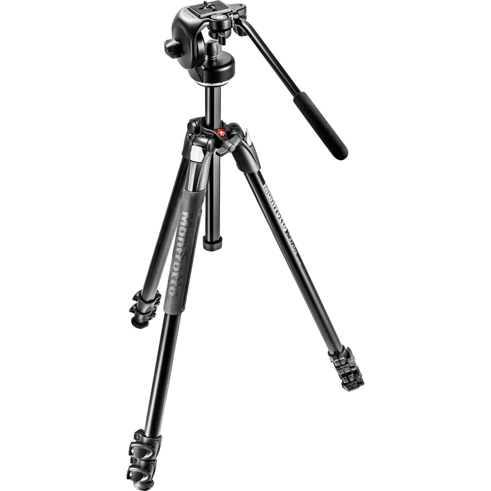 Manfrotto 290 Xtra Aluminum Tripod with 128RC Micro Fluid Video Head | Black