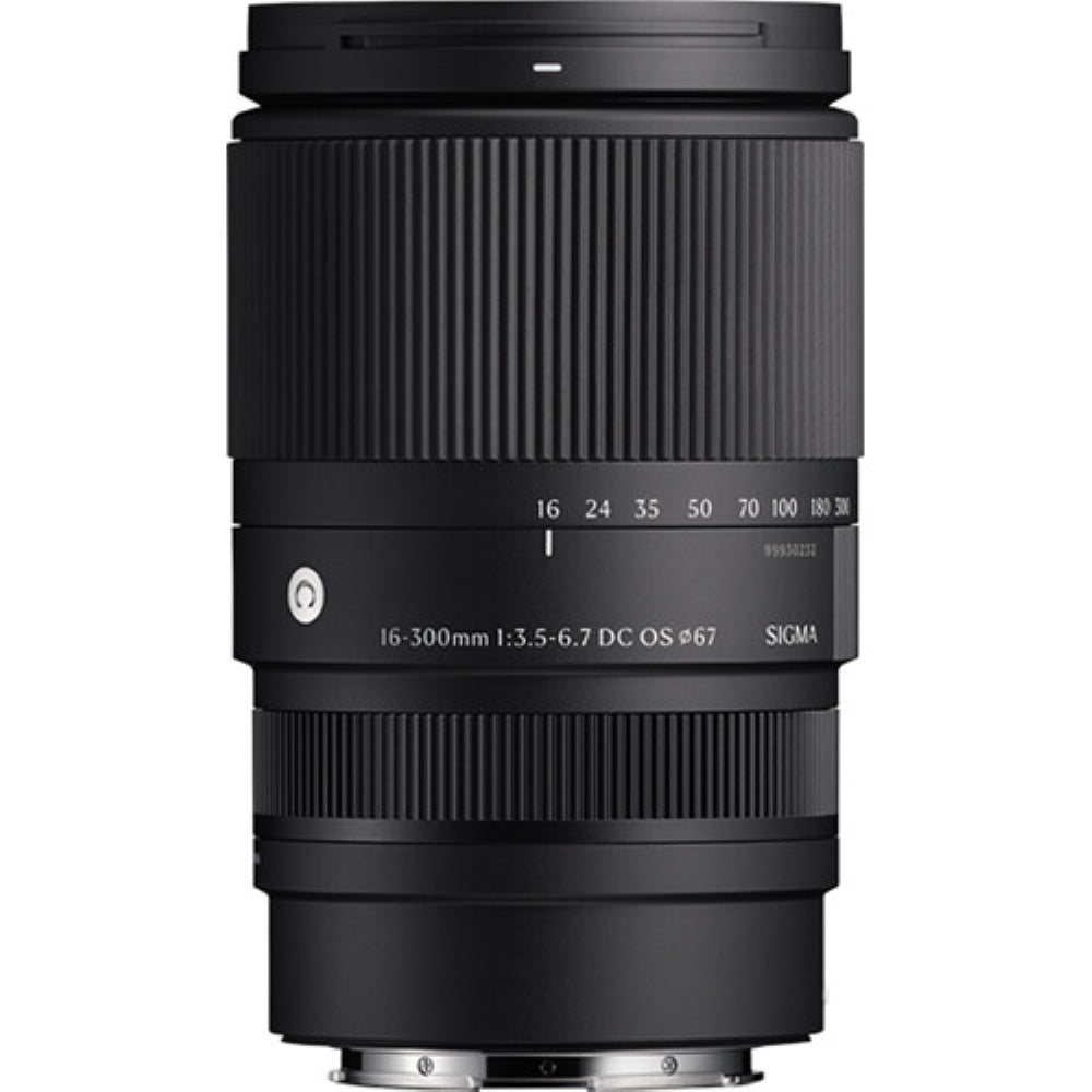 Sigma 16-300mm f/3.5-6.7 DC OS Contemporary Lens (E Mount) Bundle with UV Filter + Cleaning Kit + Microfiber Cloth (4 Items)