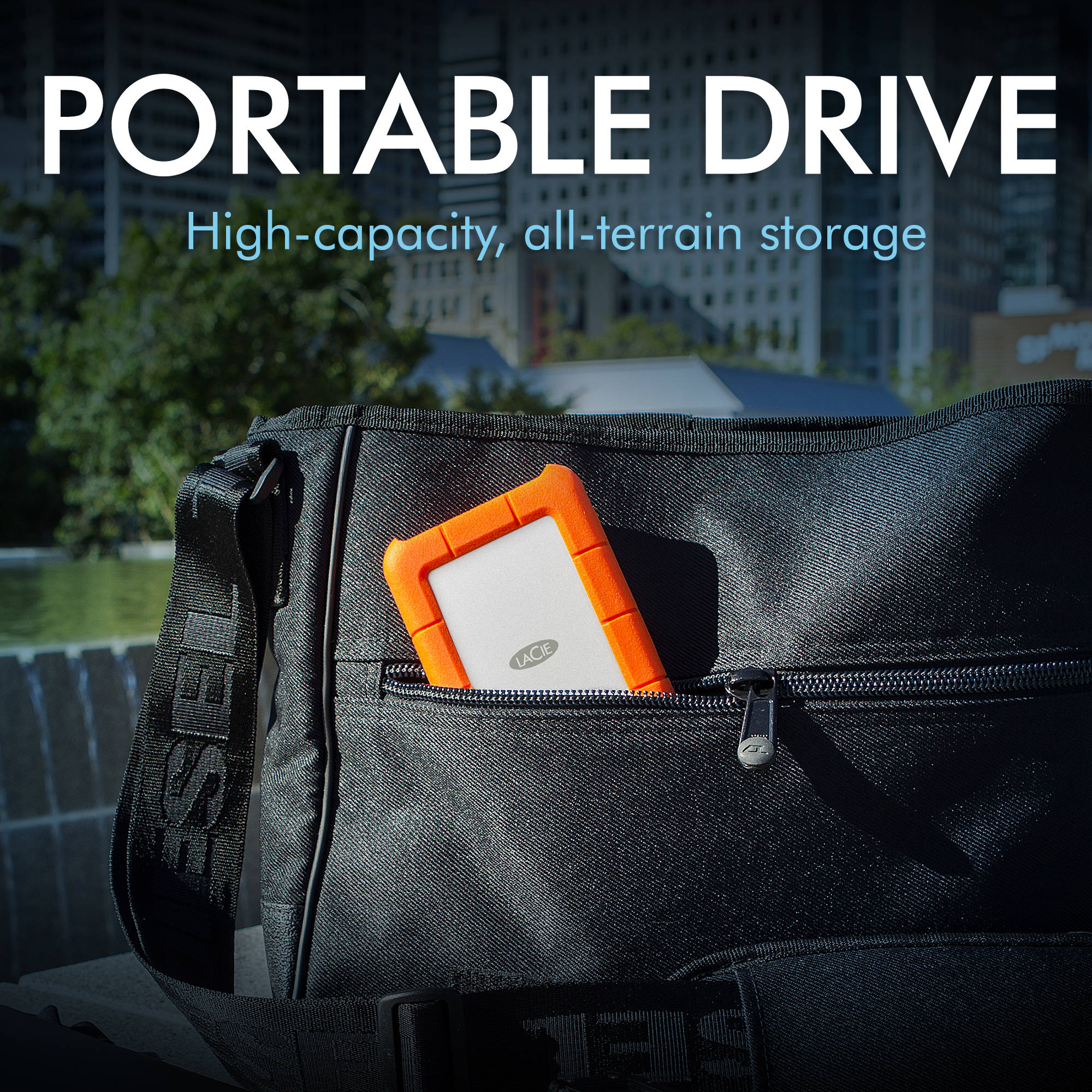 LaCie 1TB Rugged USB 3.0 Type-C External Hard Drive