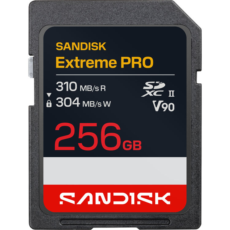 SANDISK 256GB Extreme PRO UHS-II SDXC Memory Card