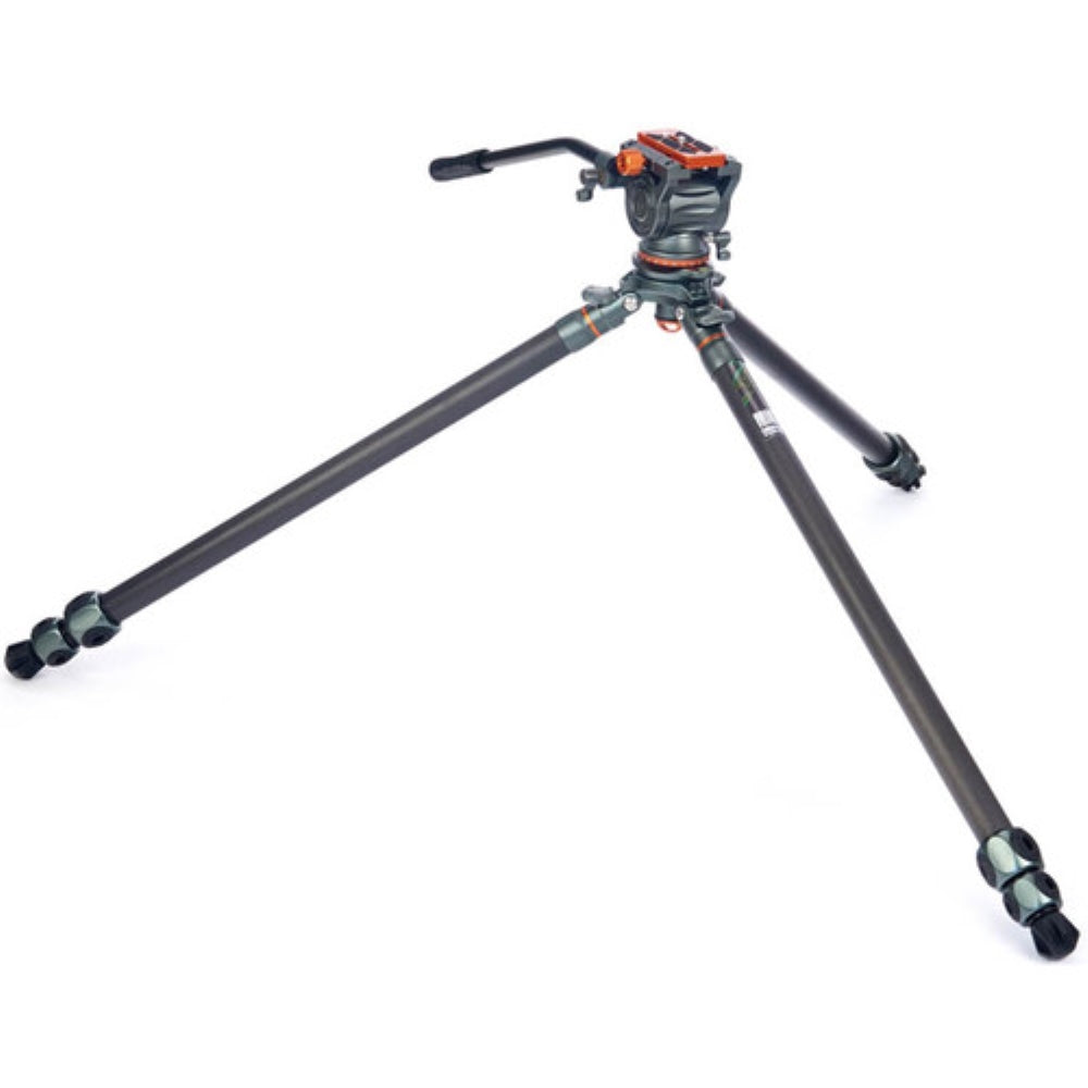 3 Legged Thing Mike Carbon Fiber Tripod with Quick Leveling Base and AirHed Cine-A Fluid Head System