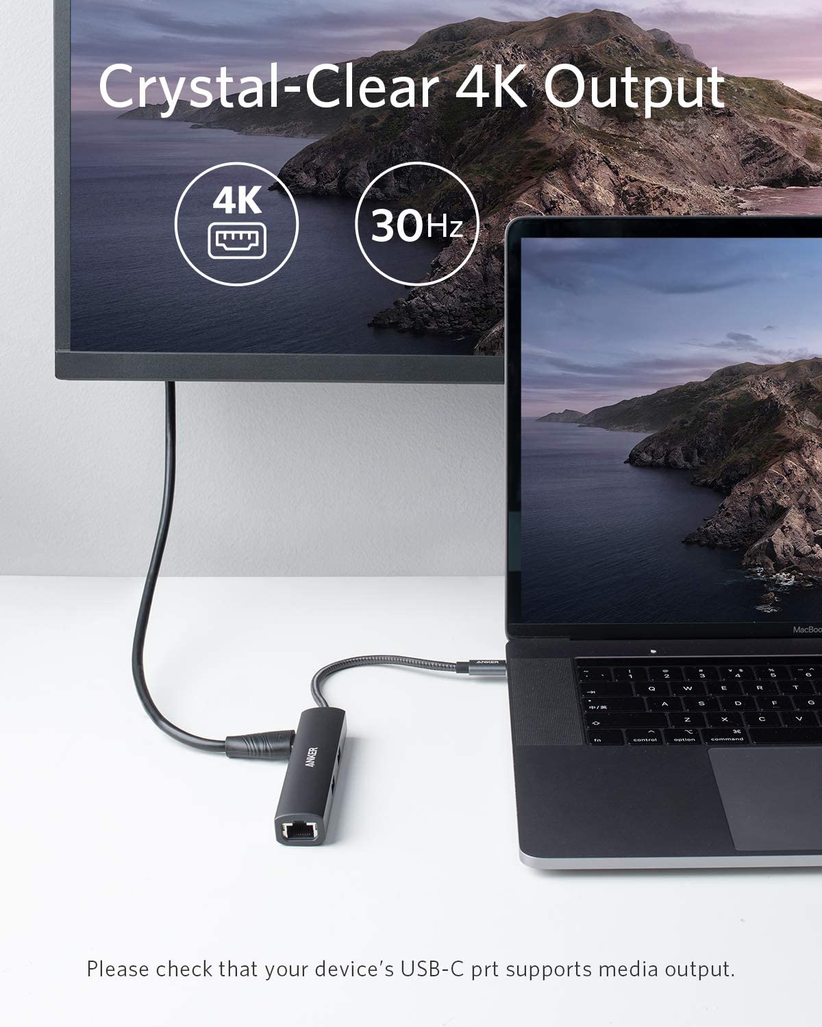 Anker 5-in-1 USB C Hub [Upgraded] with HDMI, Ethernet Port, 3 USB 3.0 Ports