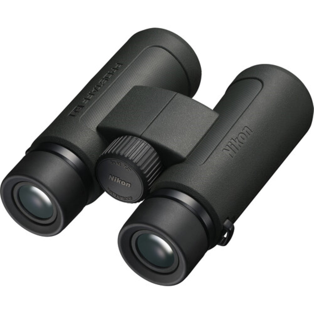 Nikon PROSTAFF P3 8x42 Binoculars Bundled with Harness Strap + Deluxe Cleaning Kit + Smartphone to Binocular adapter + Microfiber Cleaning Cloth (5 Items)