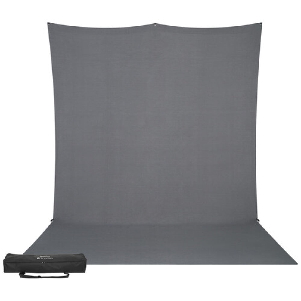 Westcott X-Drop Pro Fabric Backdrop Kit | Neutral Gray, 8 x 13'