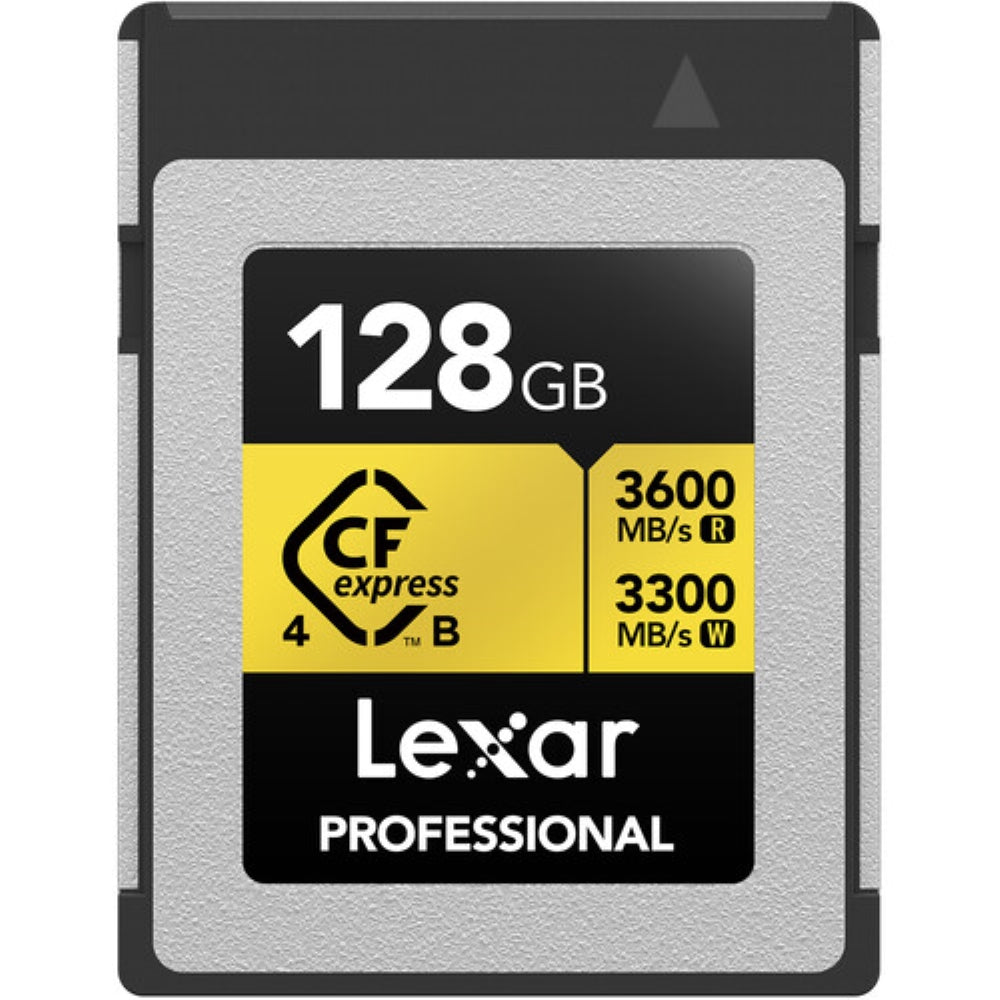 Lexar 128GB Professional GOLD CFexpress 4.0 Type B Memory Card