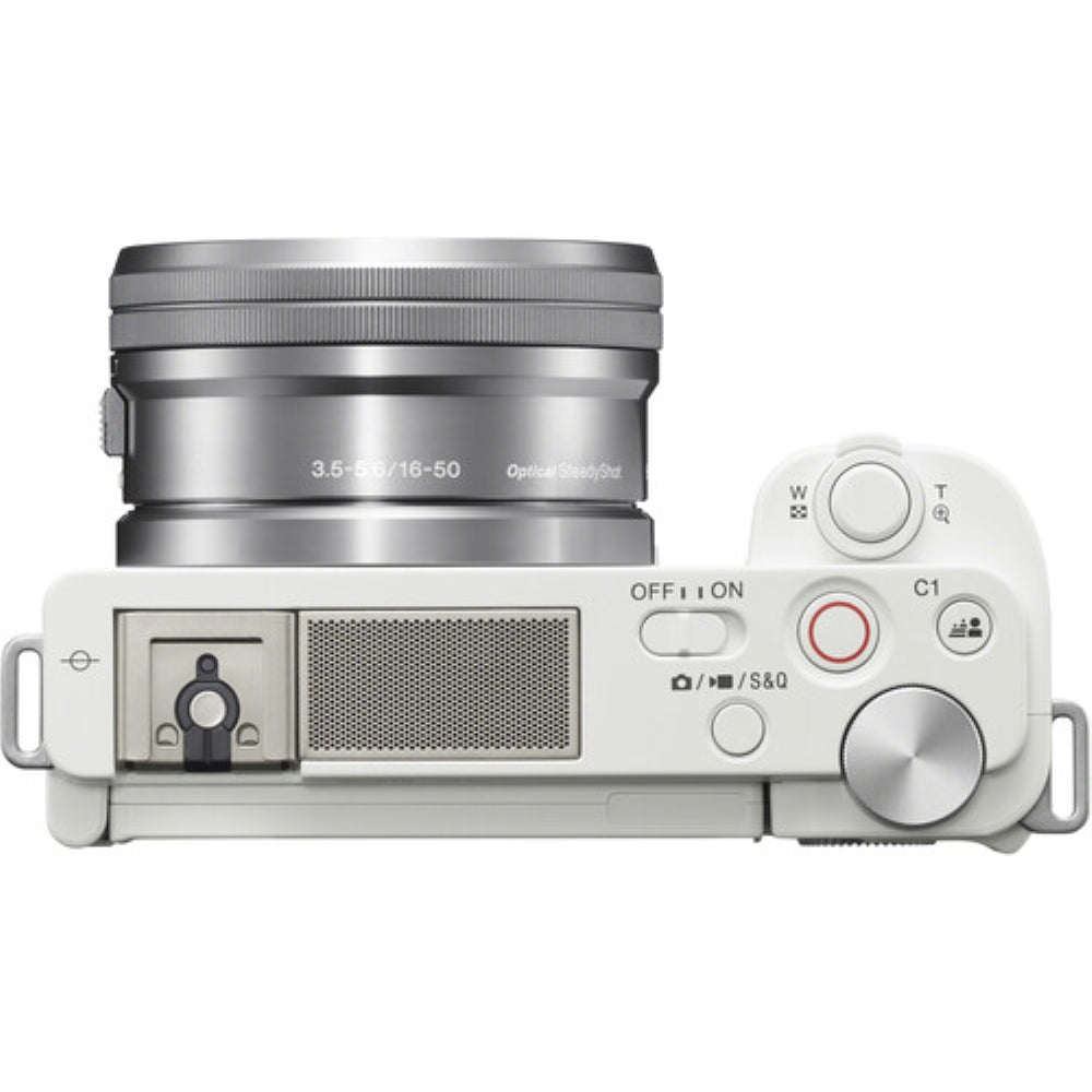 Sony ZV-E10 Mirrorless Camera with 16-50mm Lens | White