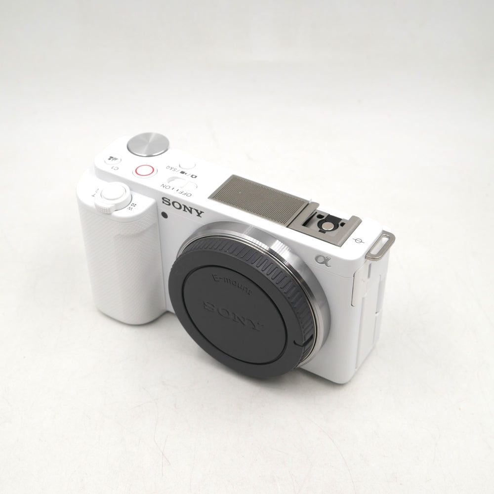 Sony ZV-E10 Mirrorless Camera | Body Only, White  **OPEN BOX**