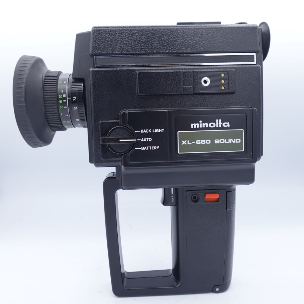 Used Minolta XL-660 Sound Super 8 Movie Camera | Black | U9