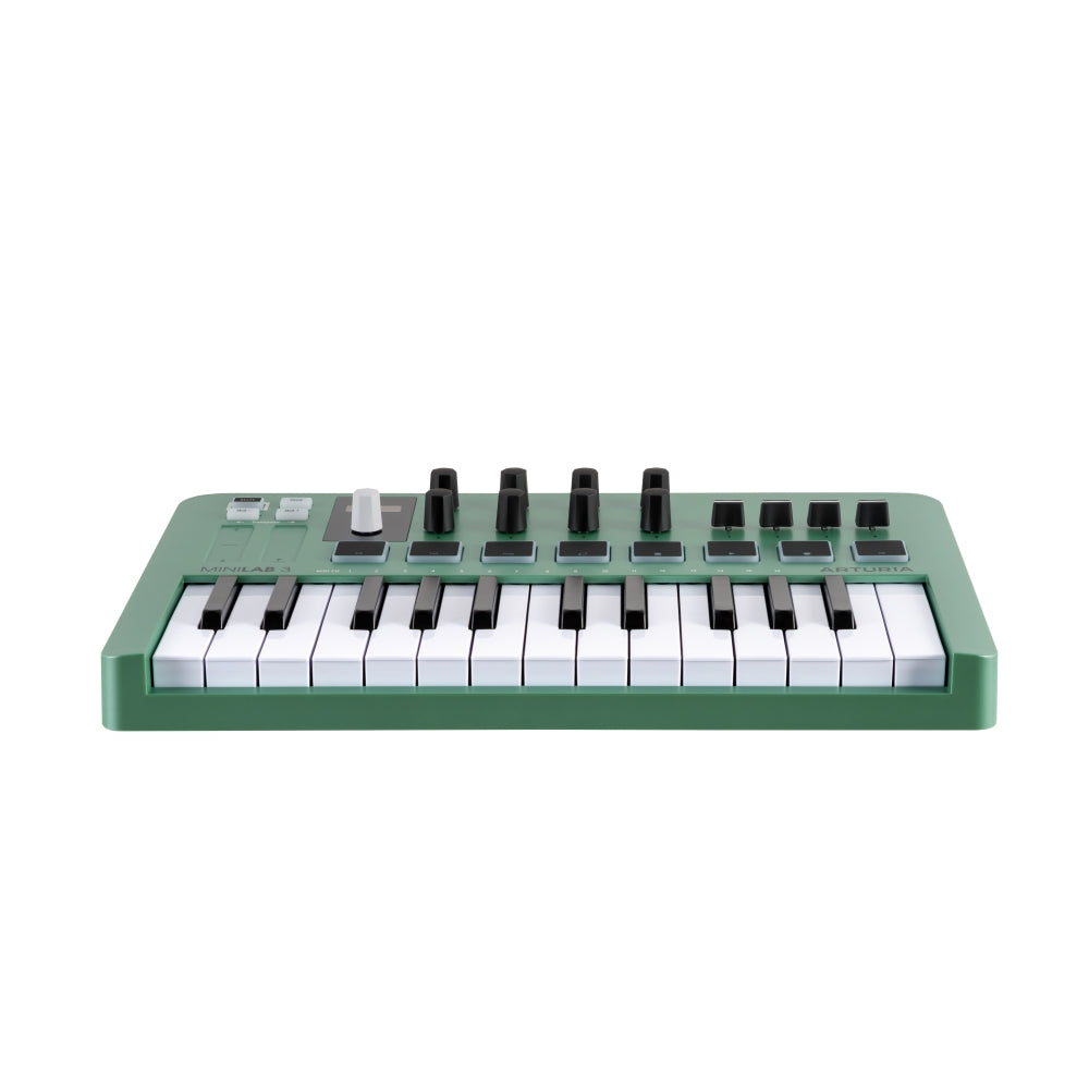 Arturia MiniLab 3 Compact MIDI Keyboard and Pad Controller | Mint Green