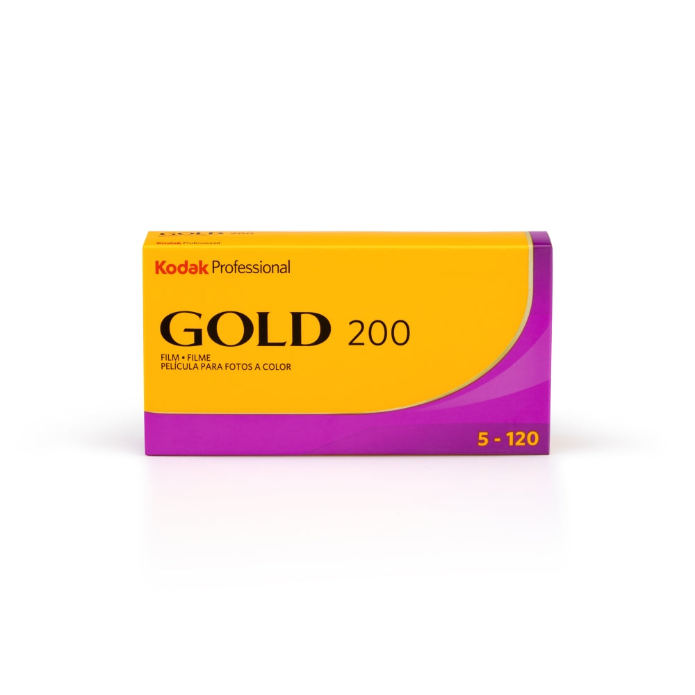 Kodak Professional Gold 200 Color Negative Film | 120 Roll Film, 5-Pack