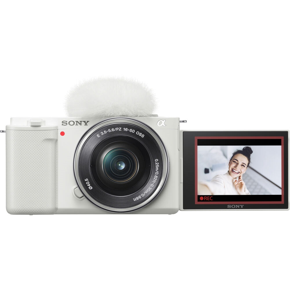 Sony ZV-E10 Mirrorless Camera with 16-50mm Lens | White