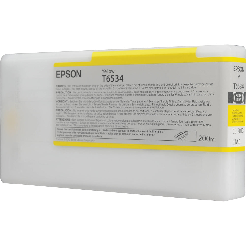 Epson Yellow UltraChrome Ink Cartridge for Stylus Pro 4900 | 200 ml