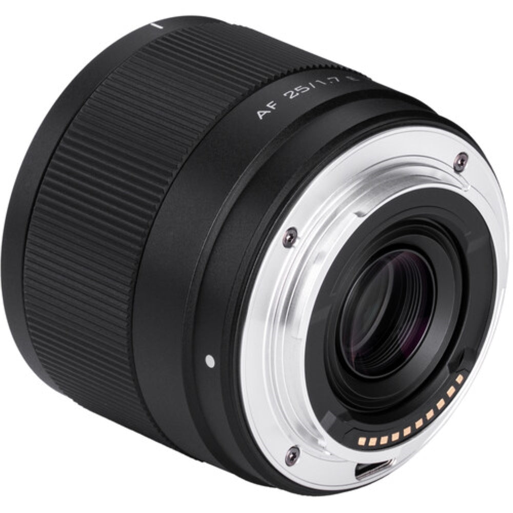 Viltrox AF 25mm f/1.7 Air E Lens Compatible with Sony E Mount Bundle with UV Filter + Lens Cap Keeper + Cleaning Kit + Cleaning Cloth (5 Items)