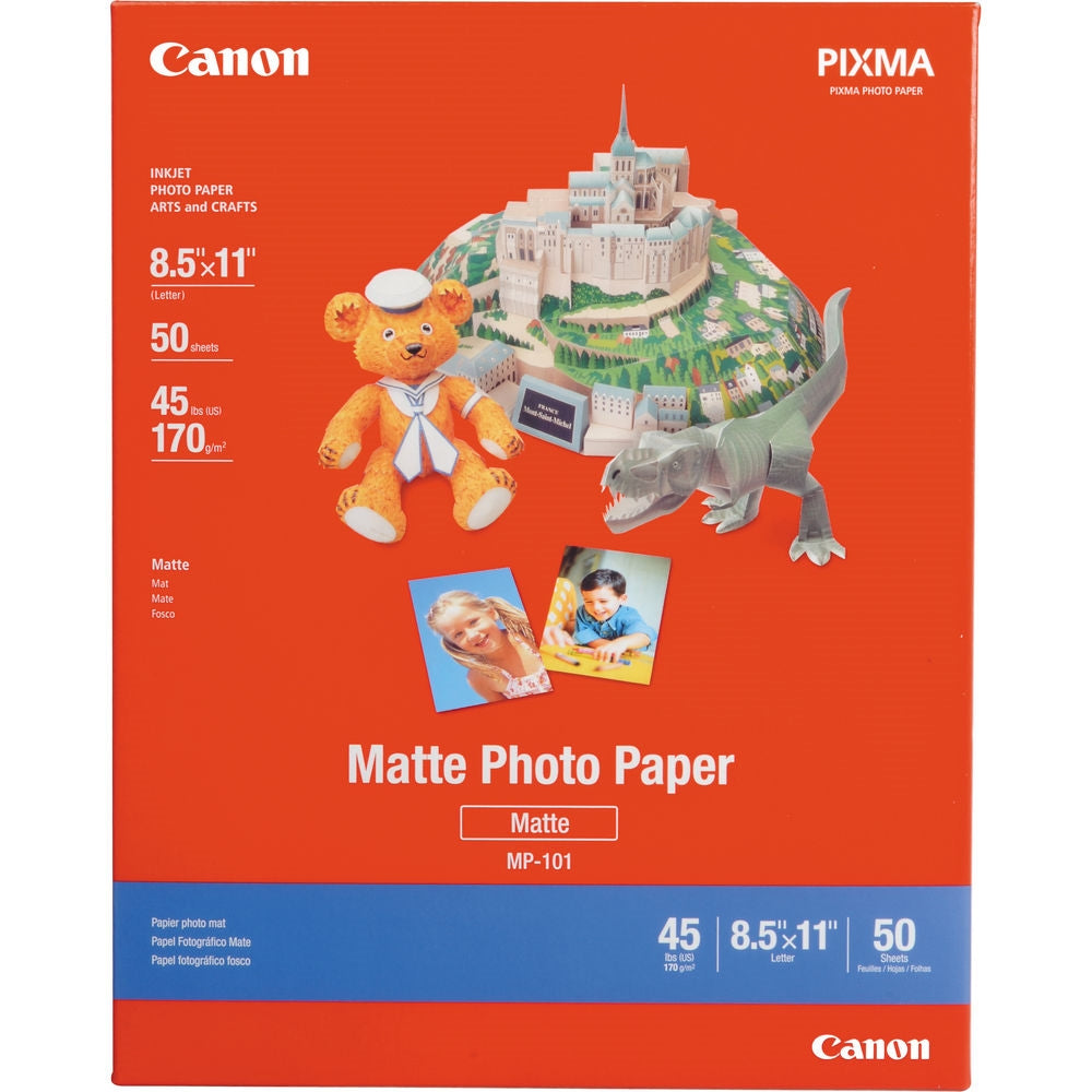 Canon Matte Photo Paper | 8.5 x 11", 50 Sheets