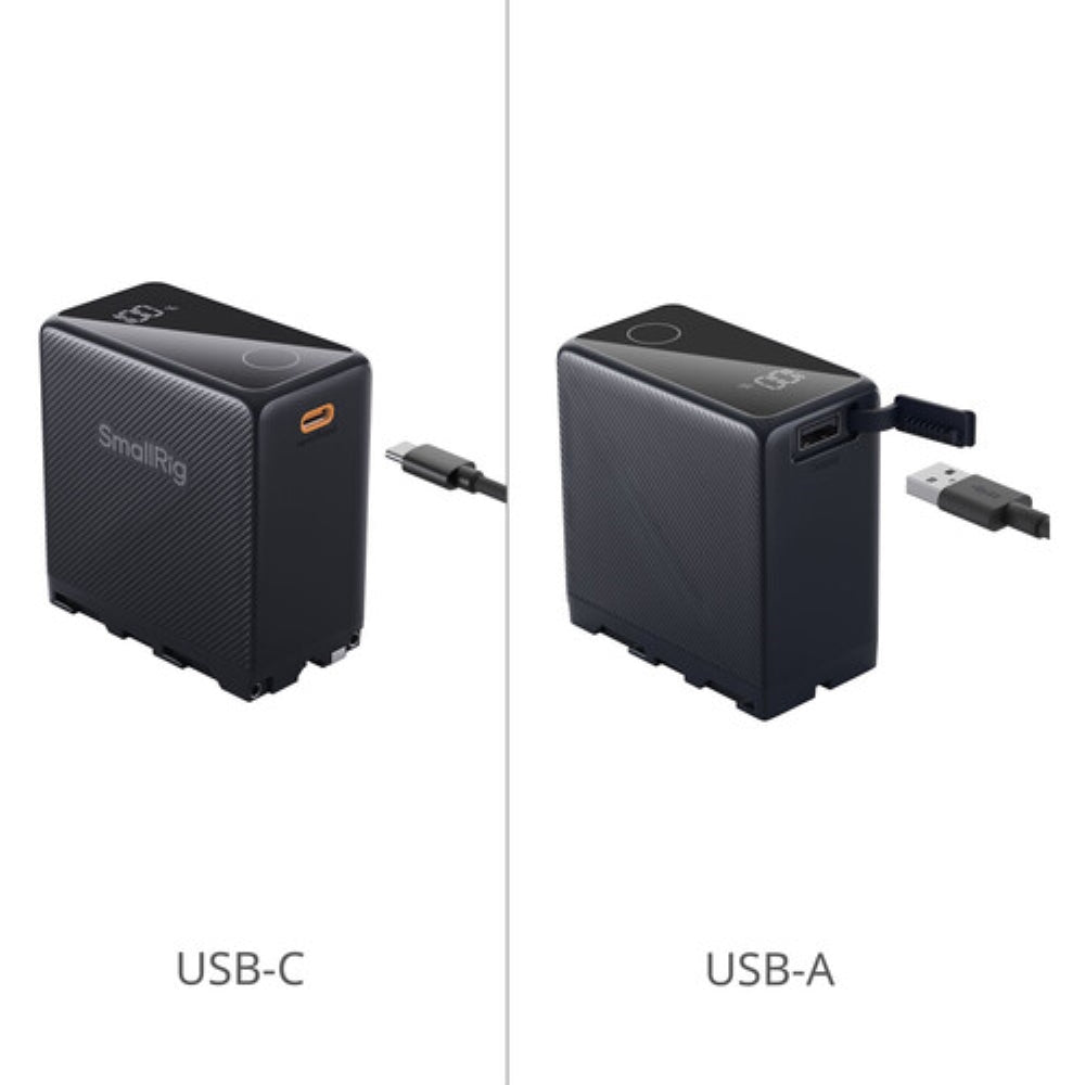SmallRig L-Series/NP-F970 USB-C Rechargeable Camera Battery | Black
