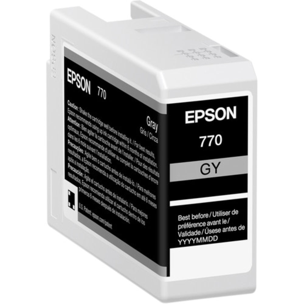 Epson 770 UltraChrome PRO10 Gray Ink Cartridge | 25mL