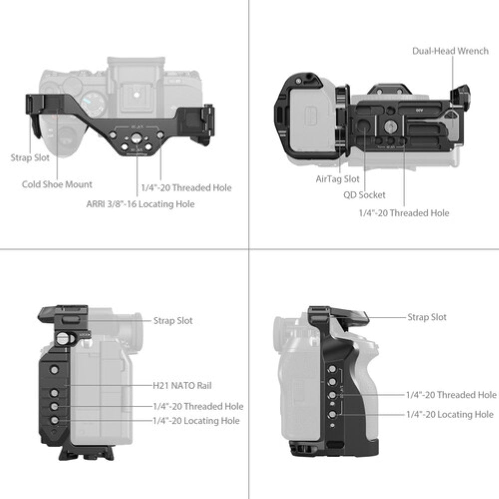 SmallRig Cage with AirTag Slot for Sony a7R V, a7 IV, a7S III & a1