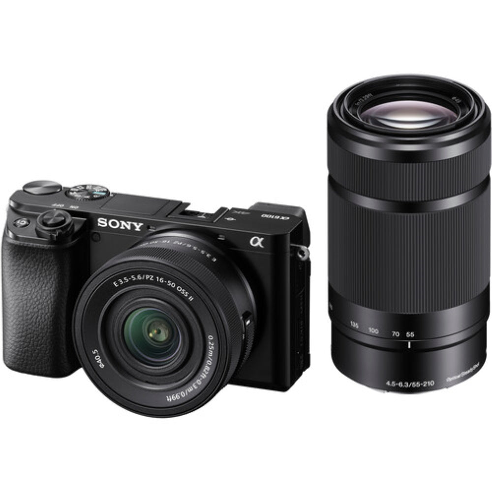 Sony Alpha a6100 Mirrorless Digital Camera with 16-50mm f/3.5-5.6 OSS II and 55-210mm Lenses