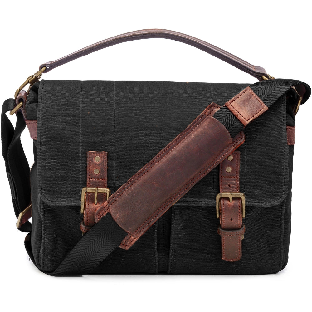 ONA Prince Street Camera Messenger Bag | Black, Waxed Canvas