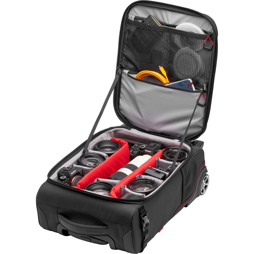 Manfrotto Pro Light Reloader Air-50 Carry-On Camera Roller Bag | Black