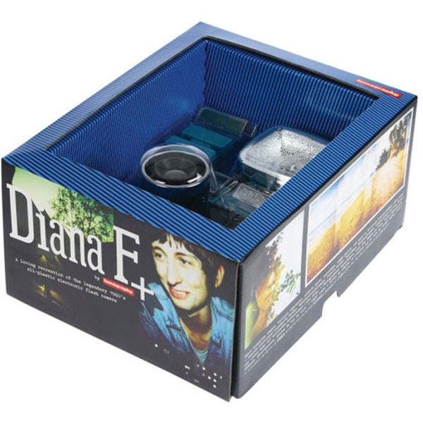 Lomography Diana F+ Film Camera and Flash | Teal/Black