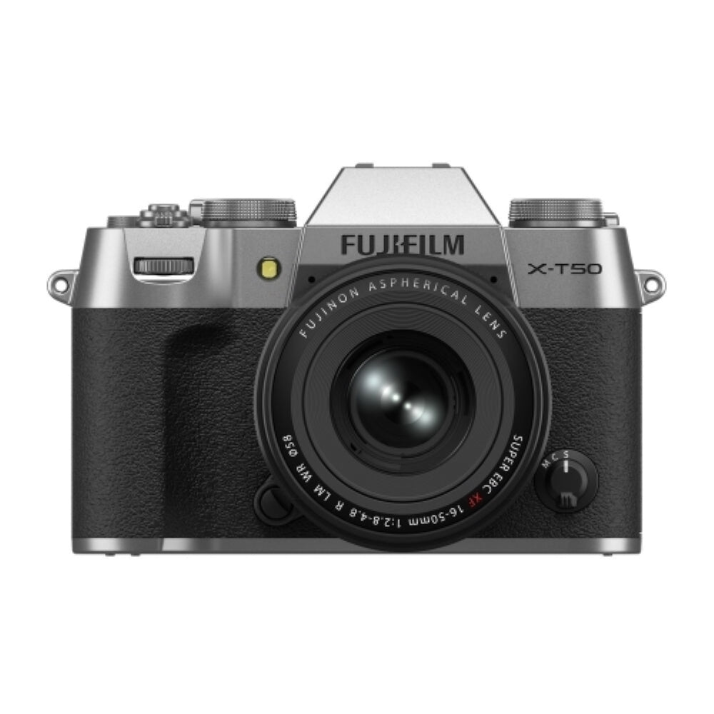 FUJIFILM X-T50 Mirrorless Camera with XF 16-50mm f/2.8-4.8 Lens | Silver