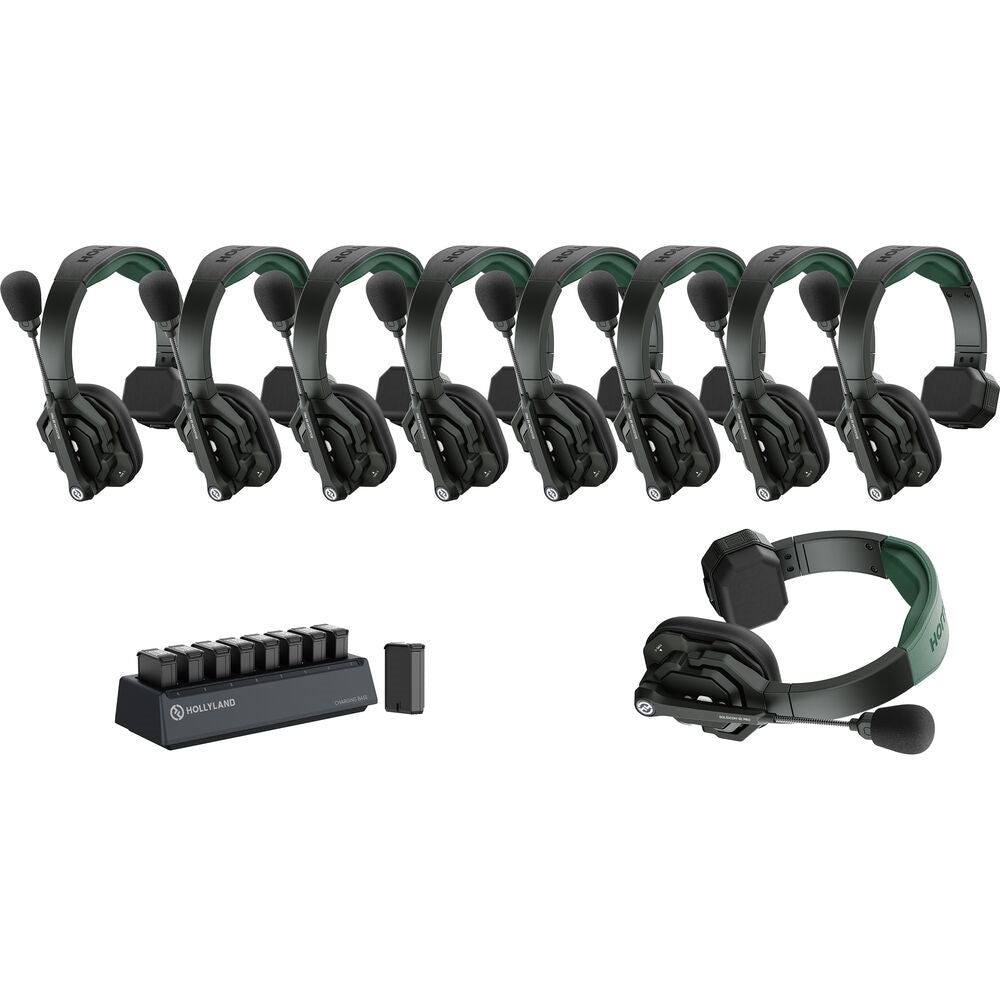 Hollyland Solidcom SE Pro 9S 9-Person Full-Duplex Single-Ear Headset Intercom System | 1.9 GHz
