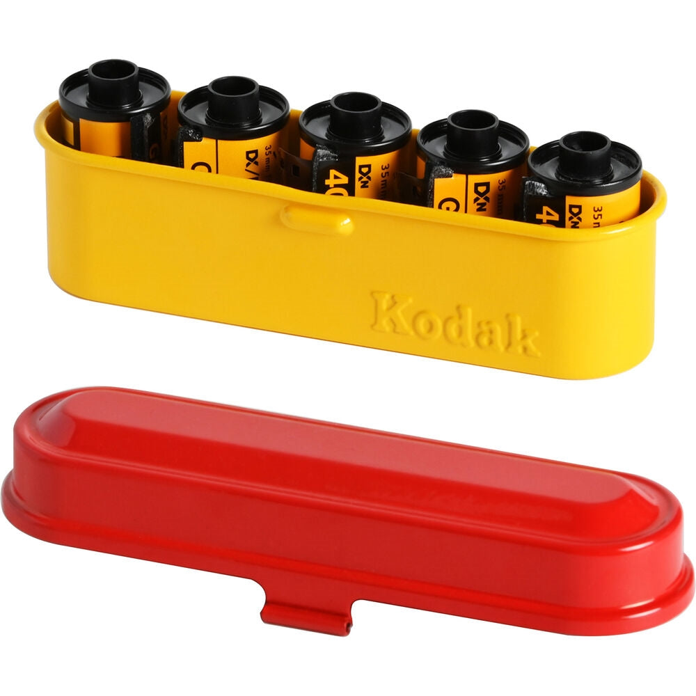 Kodak Steel 135 Film Case | Red Lid/Yellow Body