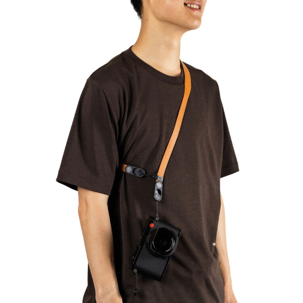 Peak Design Form Leather Camera Strap Short | Amber, 40.8"