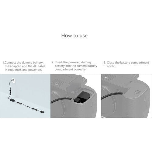 SmallRig Canon LP-E6NH Dummy Battery with Power Adapter