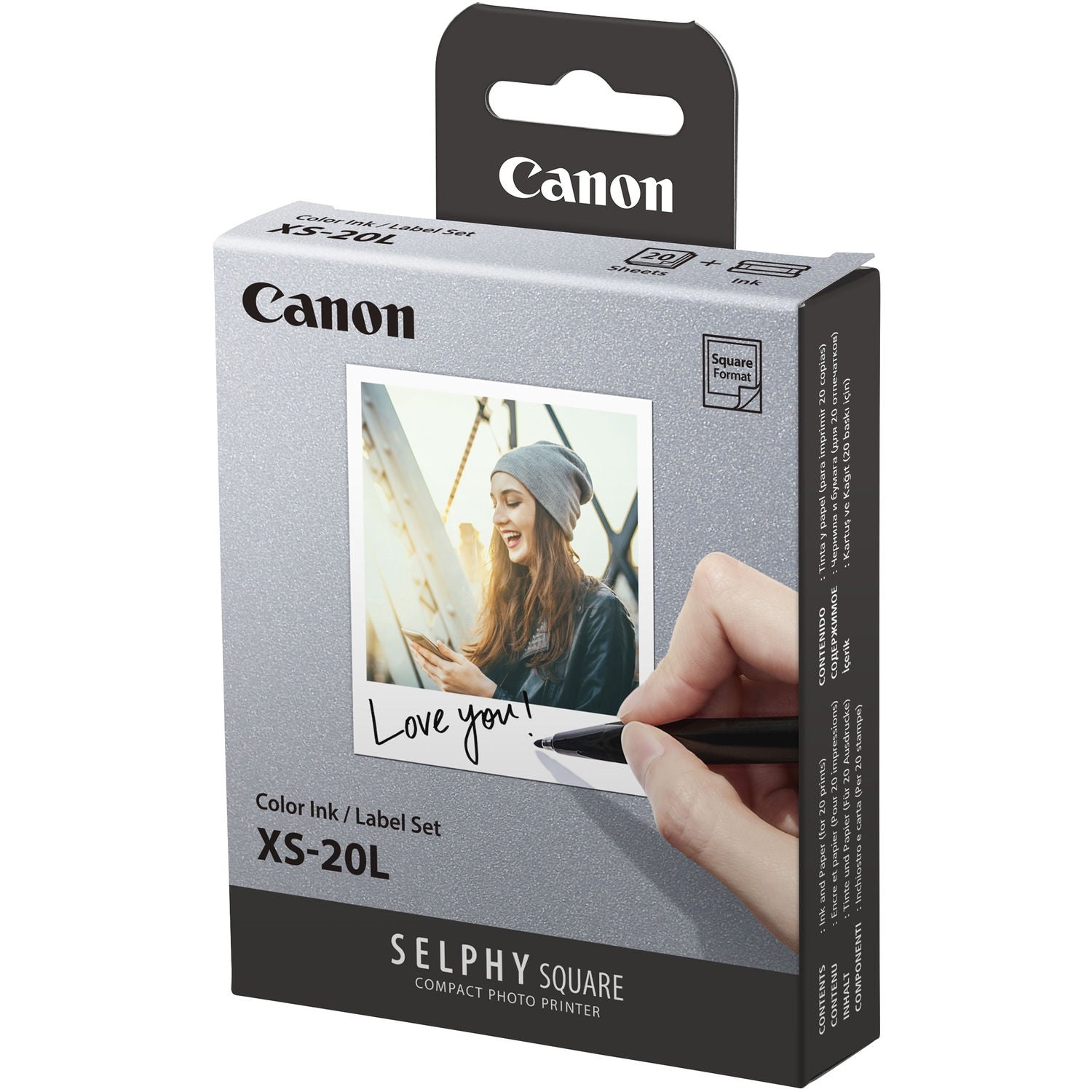 Canon SELPHY Color Ink/Label XS-20L Set | 20 Sheets
