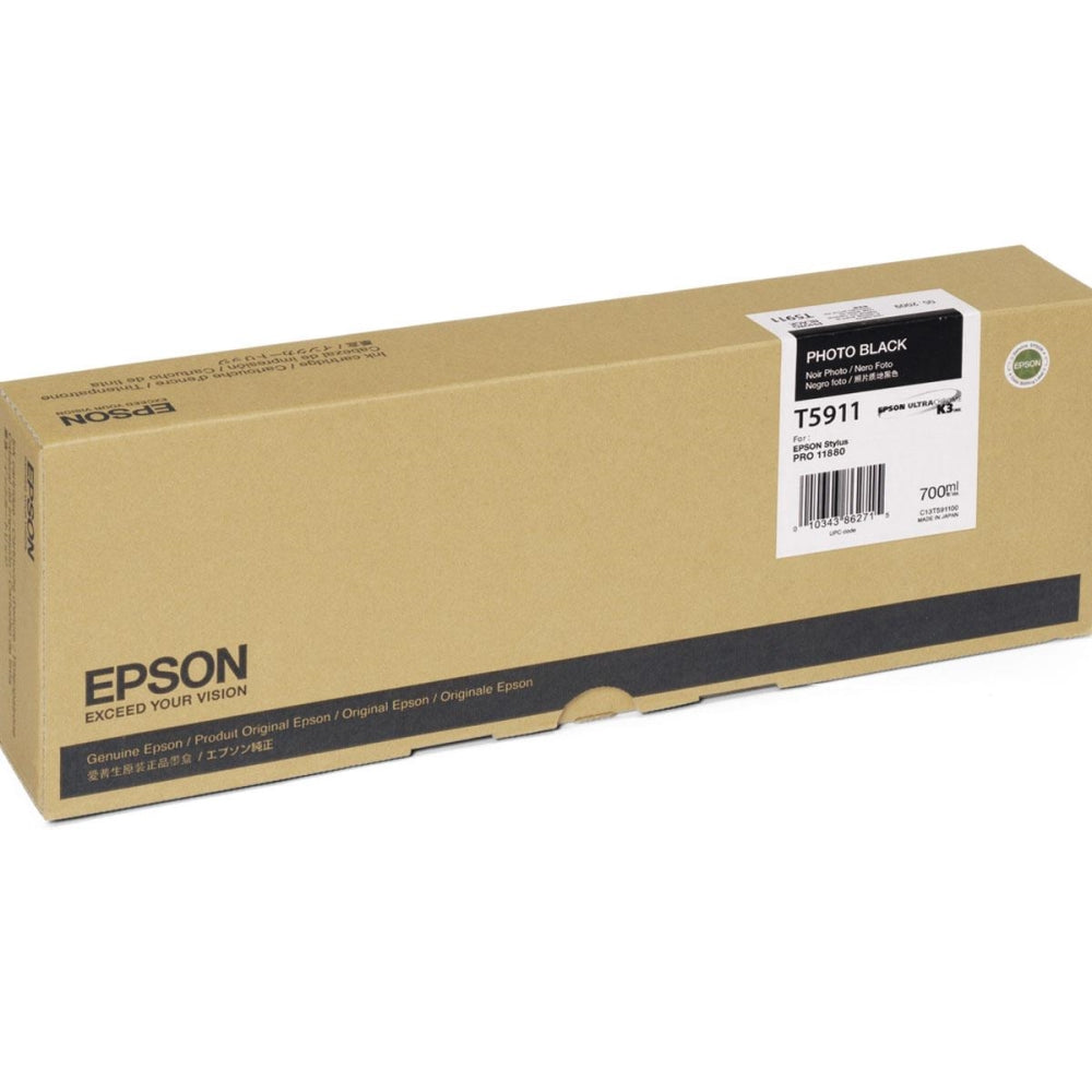 Epson UltraChrome K3 Photo Black Ink Cartridge | 700 ml