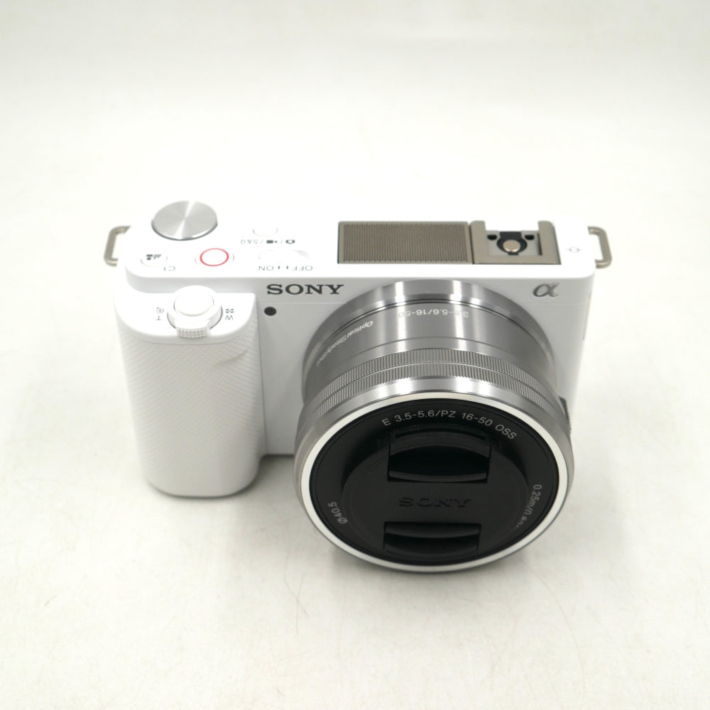 Sony ZV-E10 Mirrorless Camera with 16-50mm Lens | White  **OPEN BOX**