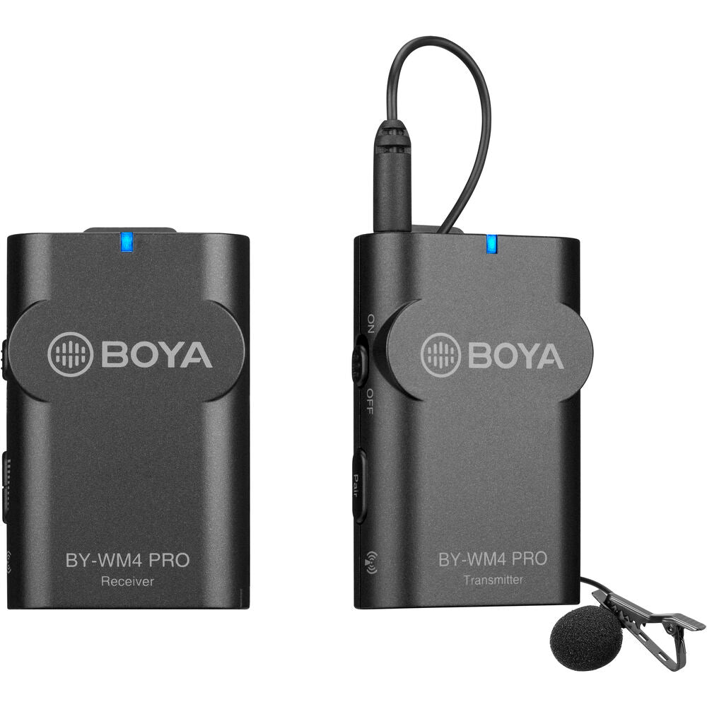 BOYA BY-WM4 PRO-K1 Digital Camera-Mount Wireless Omni Lavalier Microphone System | 2.4 GHz