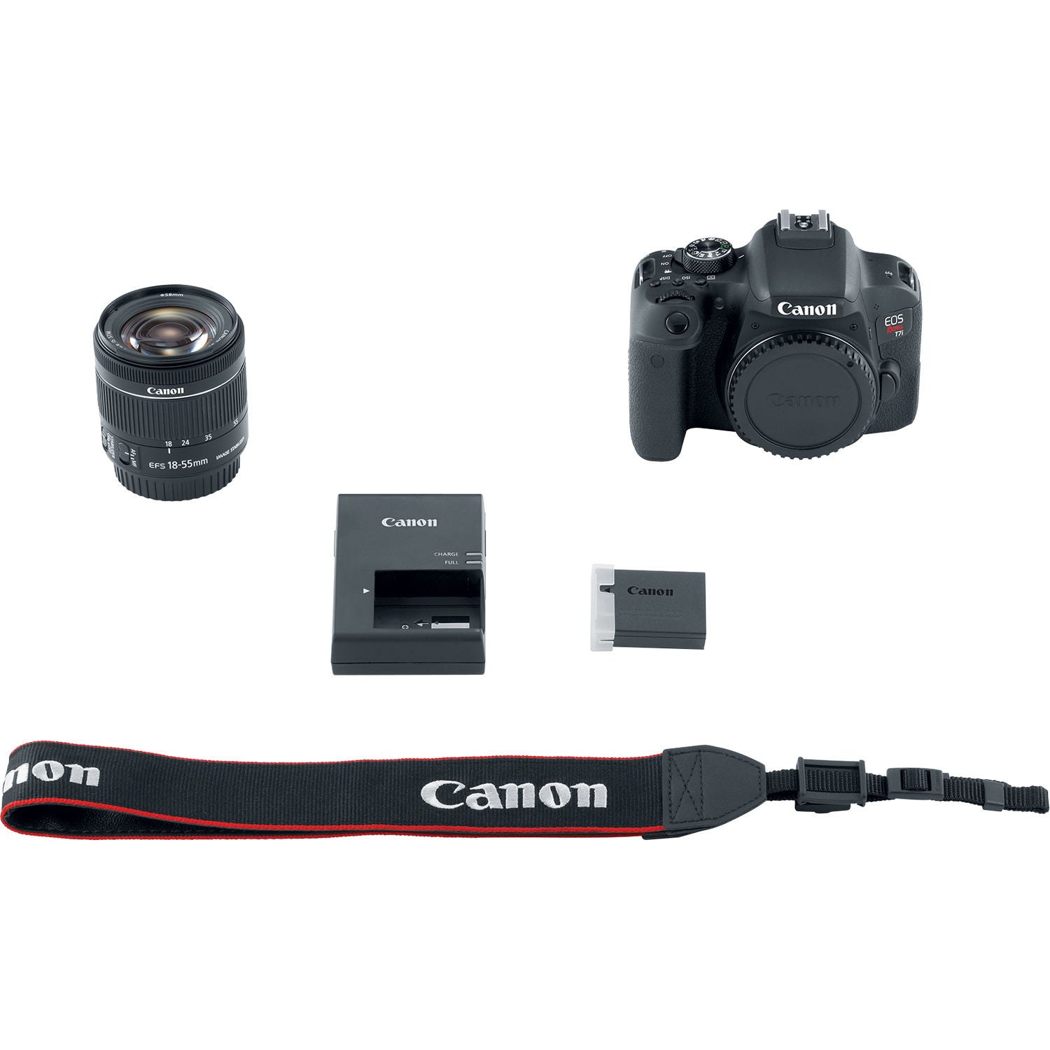 Canon EOS Rebel fashion T7i DSLR Camera with EF-S 18-55mm IS STM Lens