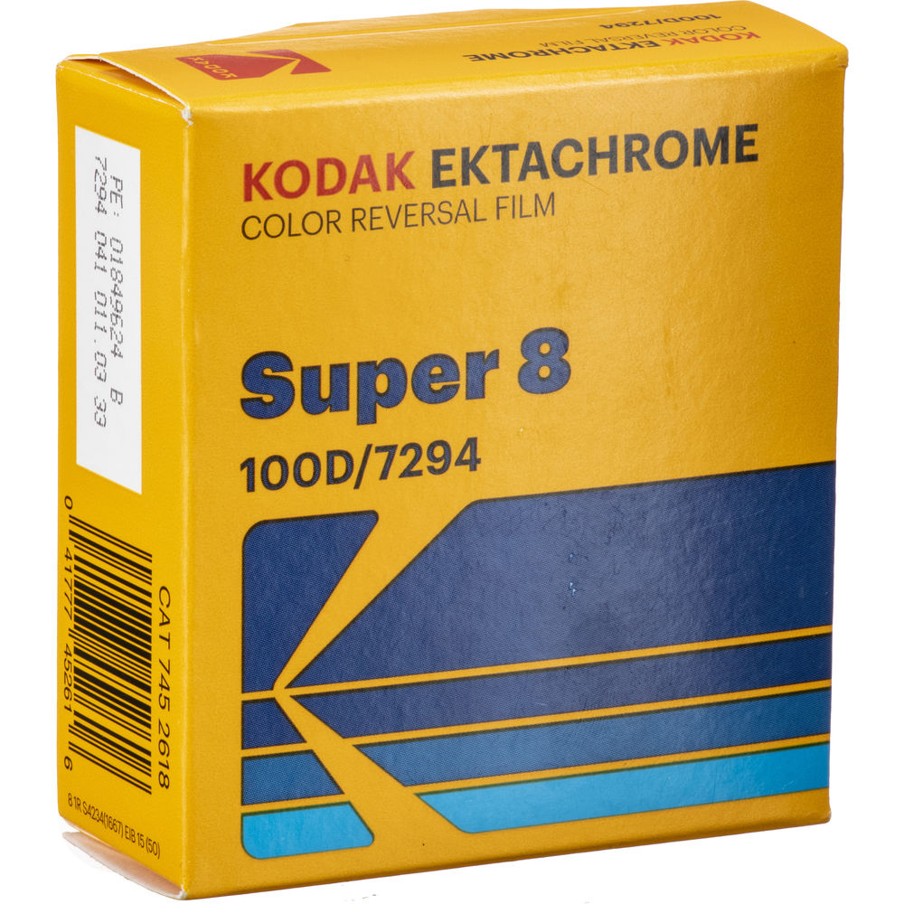 Kodak Ektachrome 100D Color Transparency Film #7294 | Super 8, 50' Roll