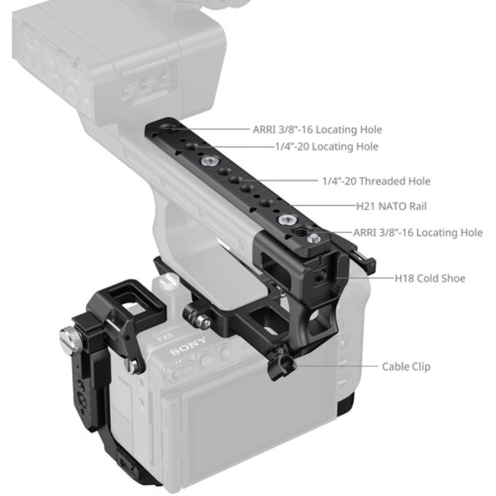 SmallRig HawkLock Cage Kit with XLR Handle for Sony FX5
