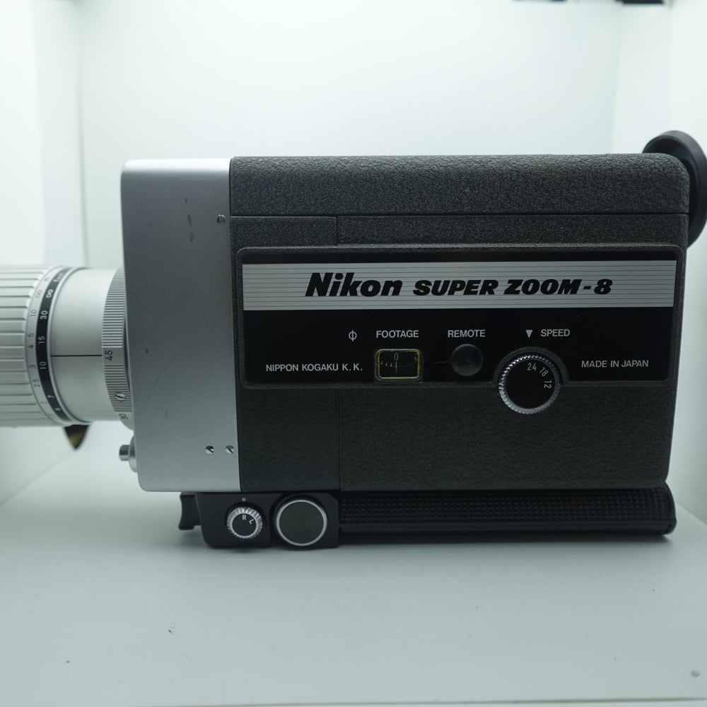 Used Nikon 8x Super Zoom Super 8 Movie Camera | Silver | U8