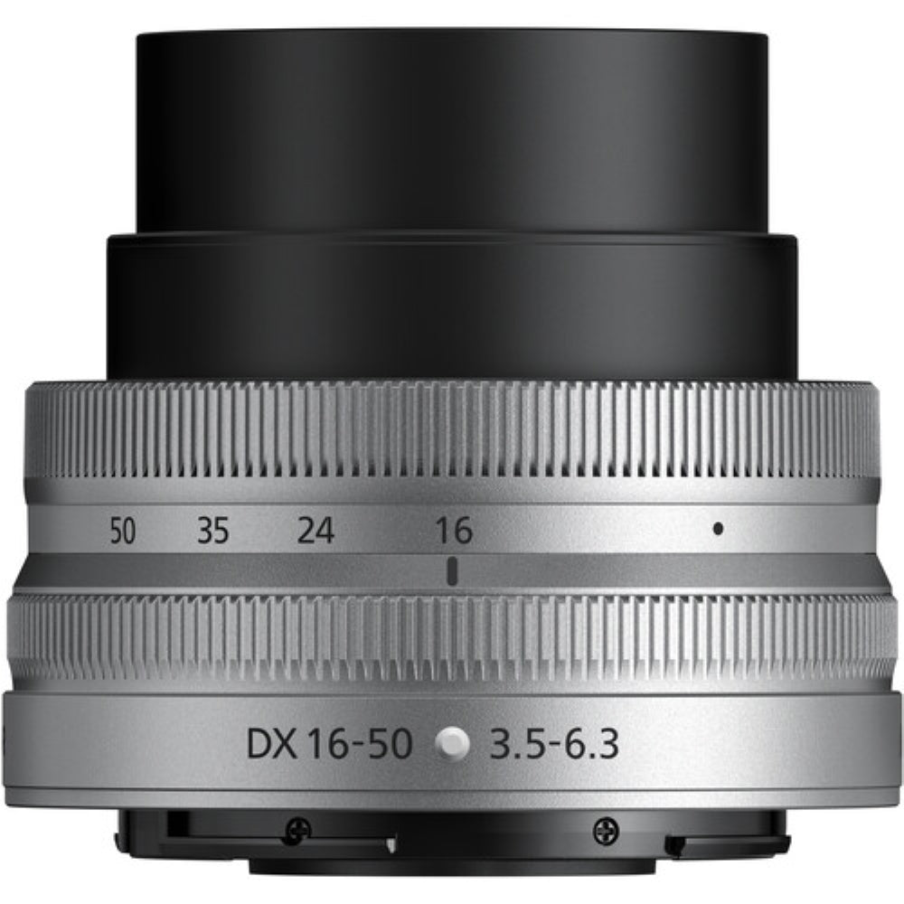 Nikon NIKKOR Z DX 16-50mm f/3.5-6.3 VR Lens | Silver
