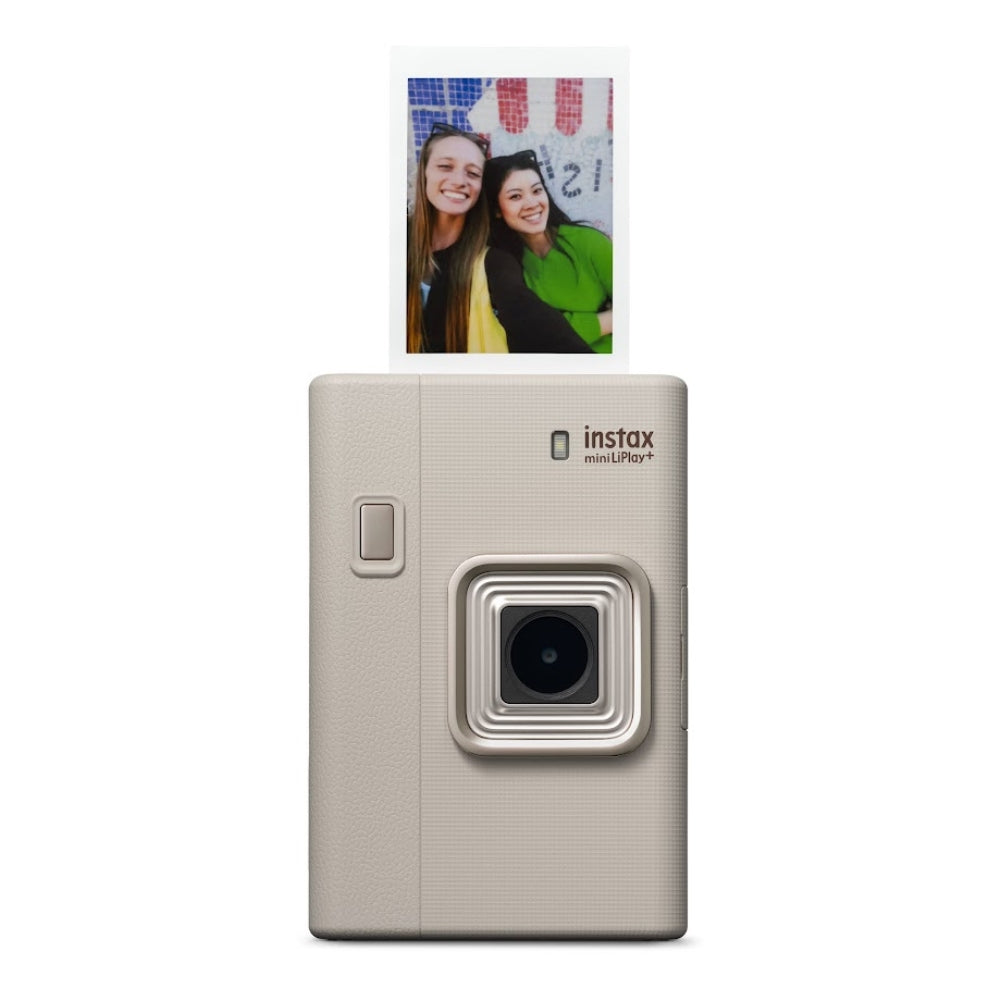 FUJIFILM INSTAX Mini LiPlay+ Hybrid Instant Camera | Sand Beige