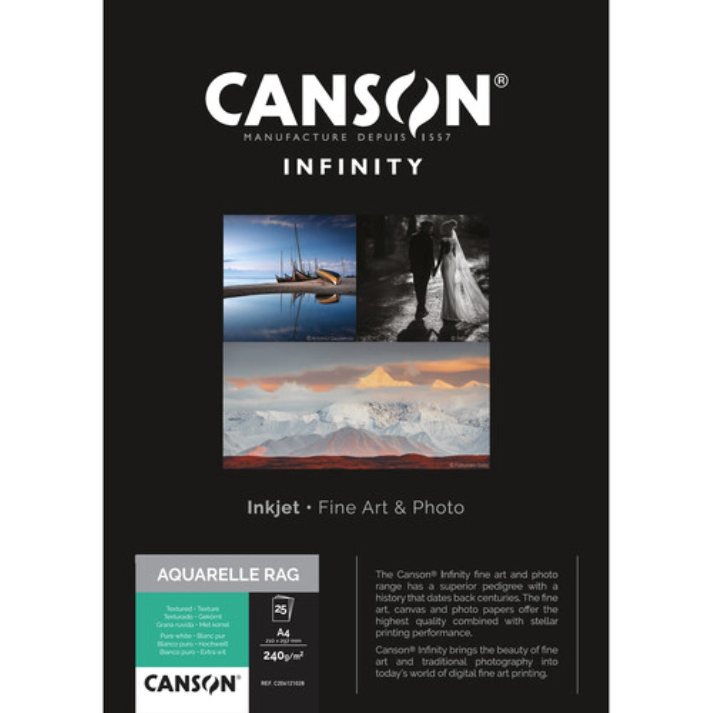 Canson Infinity Arches Aquarelle Rag 310 | 8.5 x 11", 25 Sheets