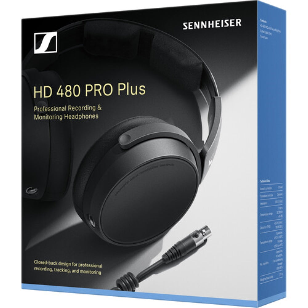 Sennheiser HD 480 PRO Plus Professional Recording & Monitoring Headphones  **OPEN BOX**