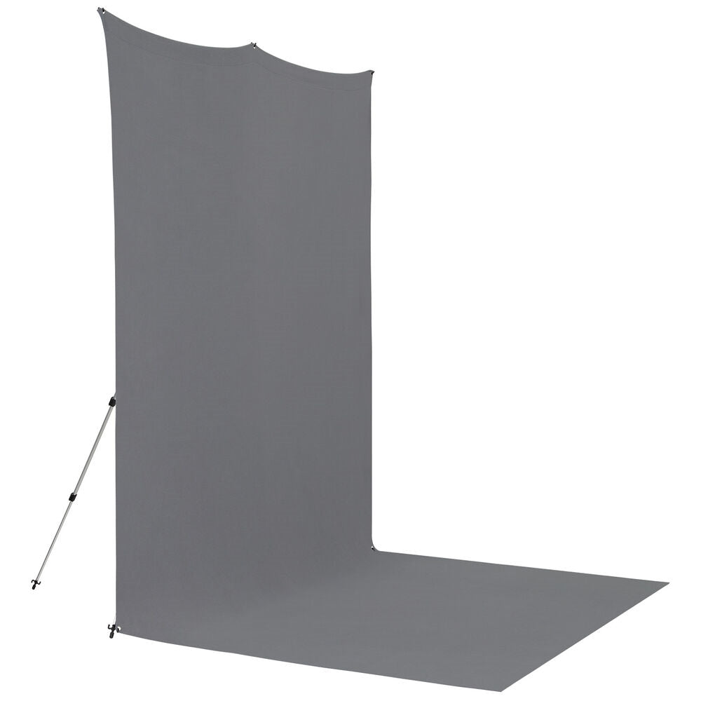 Westcott X-Drop Pro Fabric Backdrop Kit | Neutral Gray, 8 x 13'