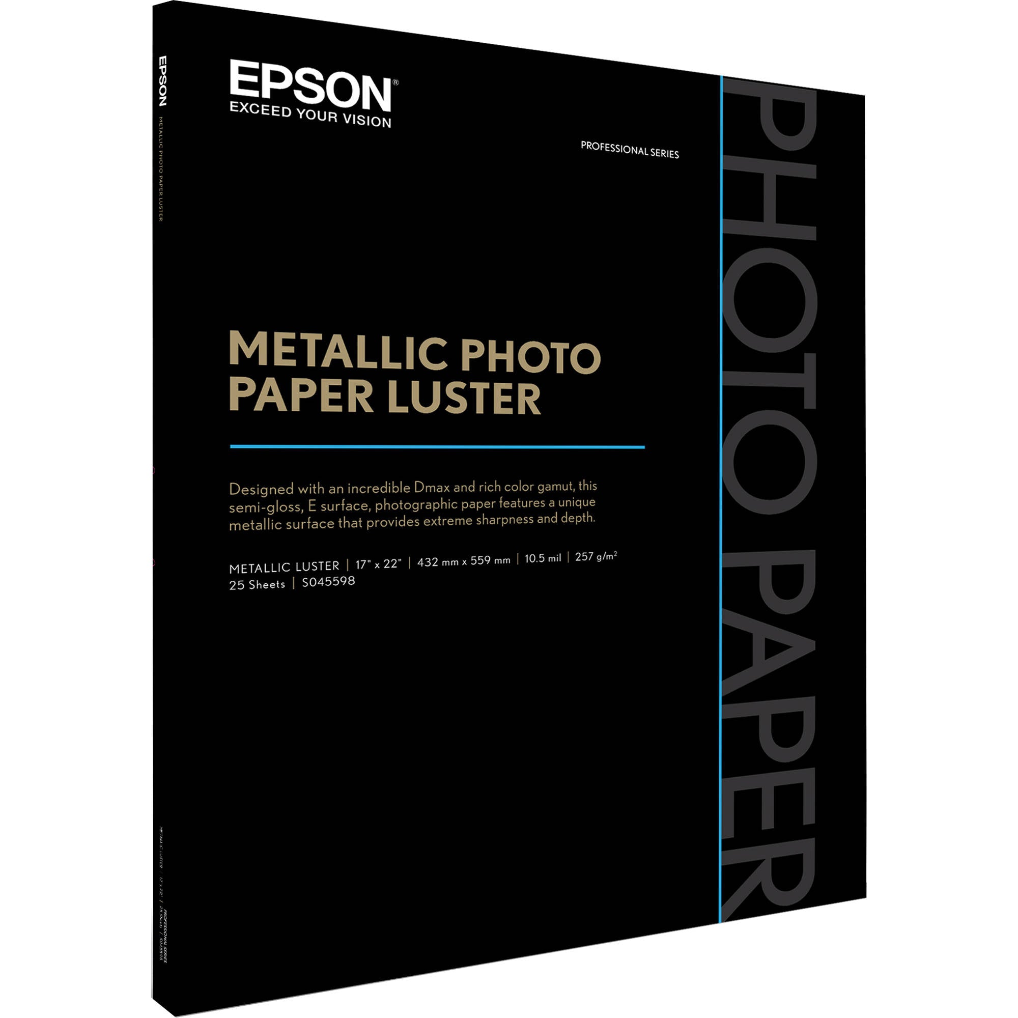 Epson Metallic Photo Paper Luster | 17 x 22", 25 Sheets