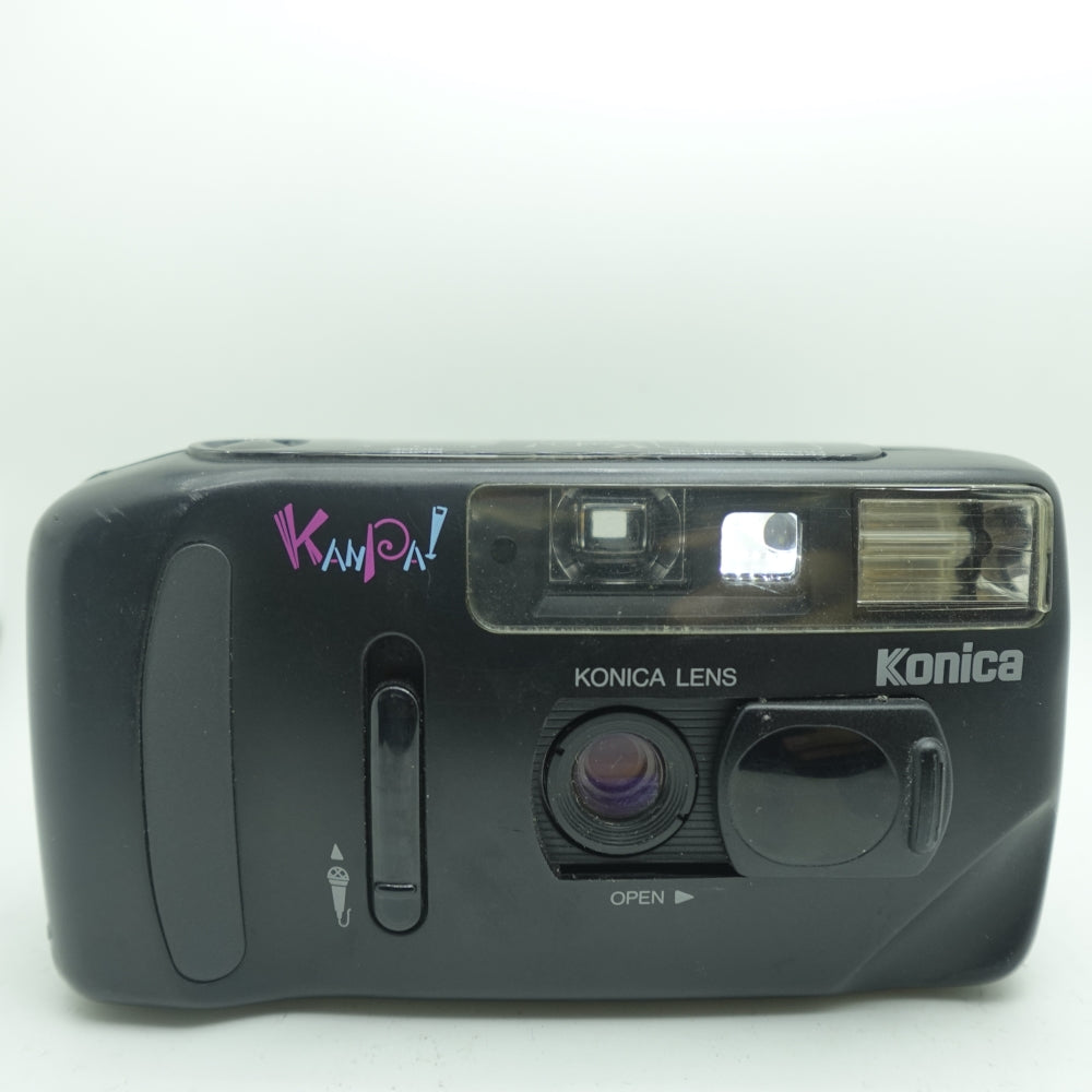 Used Konica Kanpai 35mm Point and Shoot Camera | Black | U8