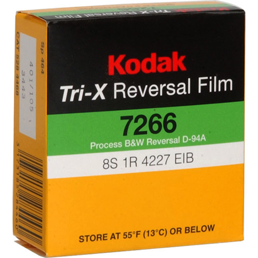 Kodak Tri-X Black-and-White Reversal Film #7266 | Super 8, 50' Roll